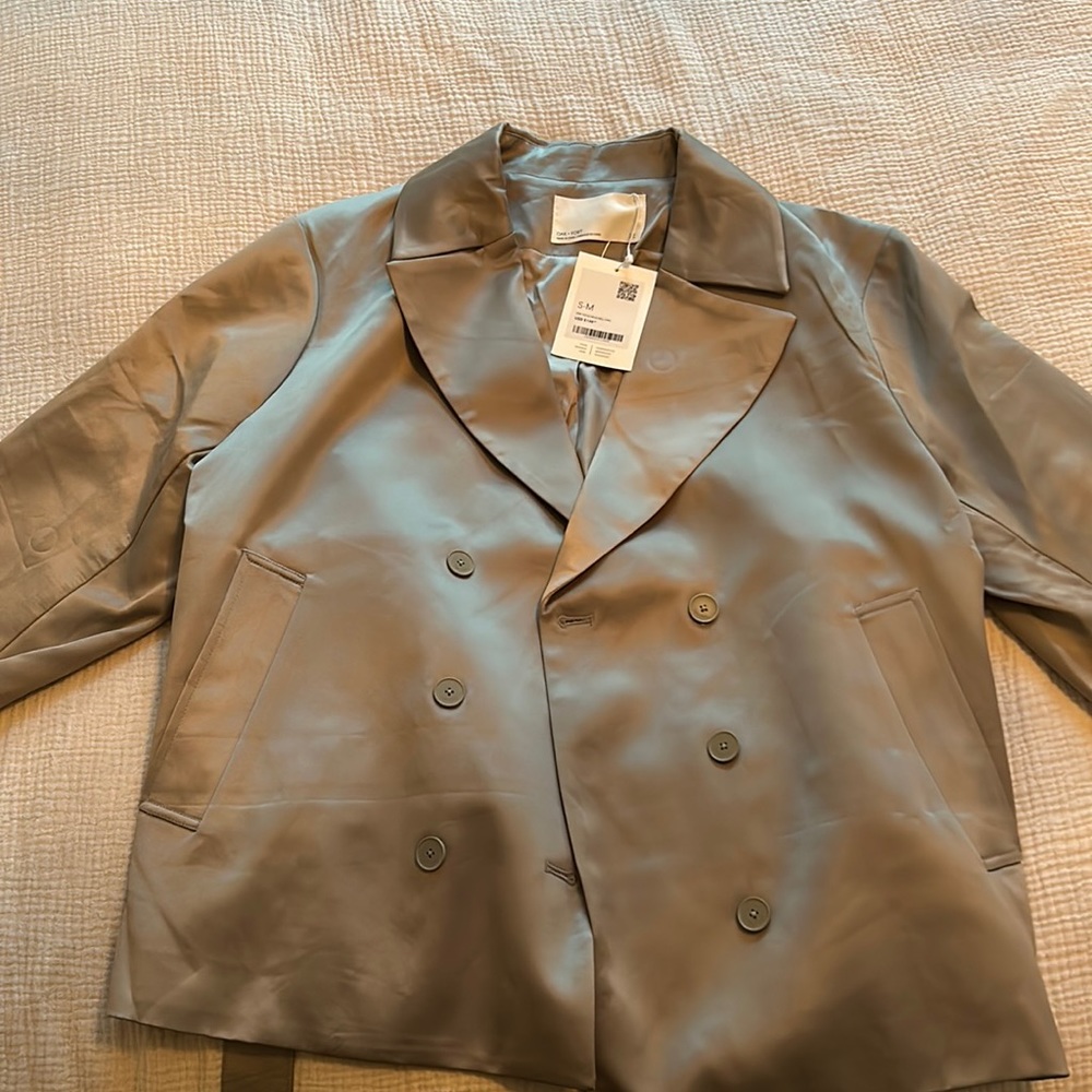 Brand new Oak + Fort blazer/jacket. Silver Small/Medium. Accidentally bought 2.
